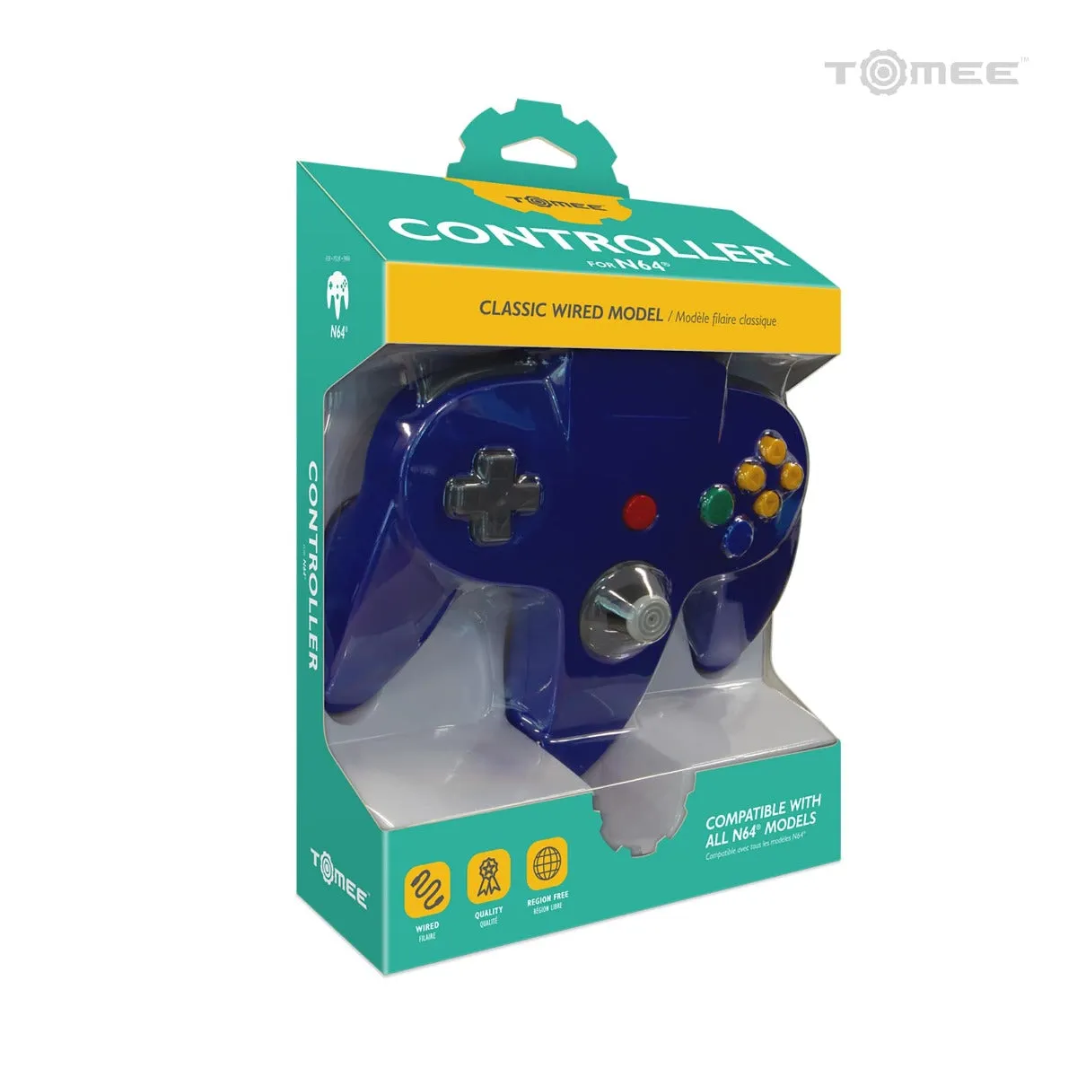 Hyperkin N64 Wired Controller bedraad blauw