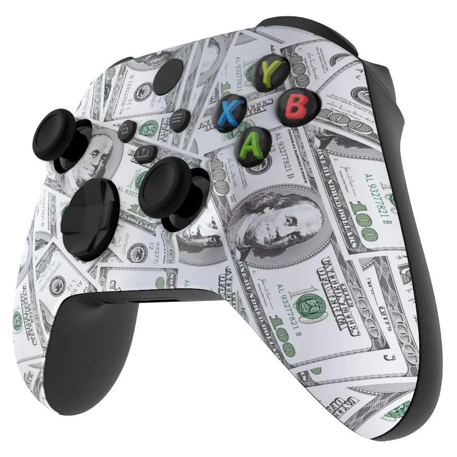 Clever Gaming Dollars Xbox controller money design