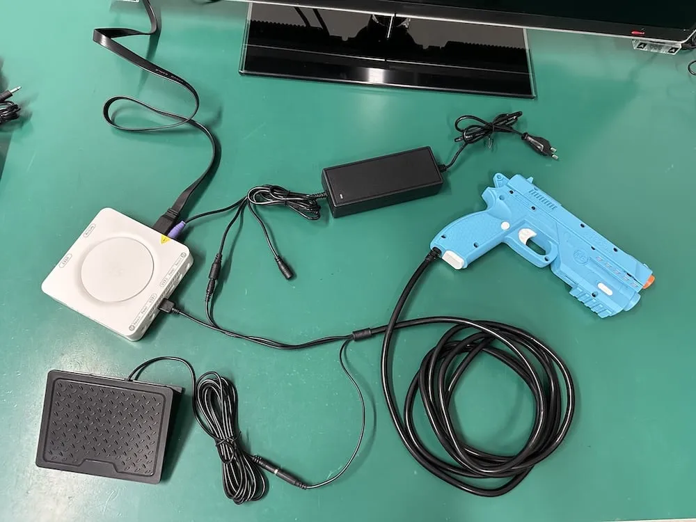 Retro Shooter 3-poort stroomadapter