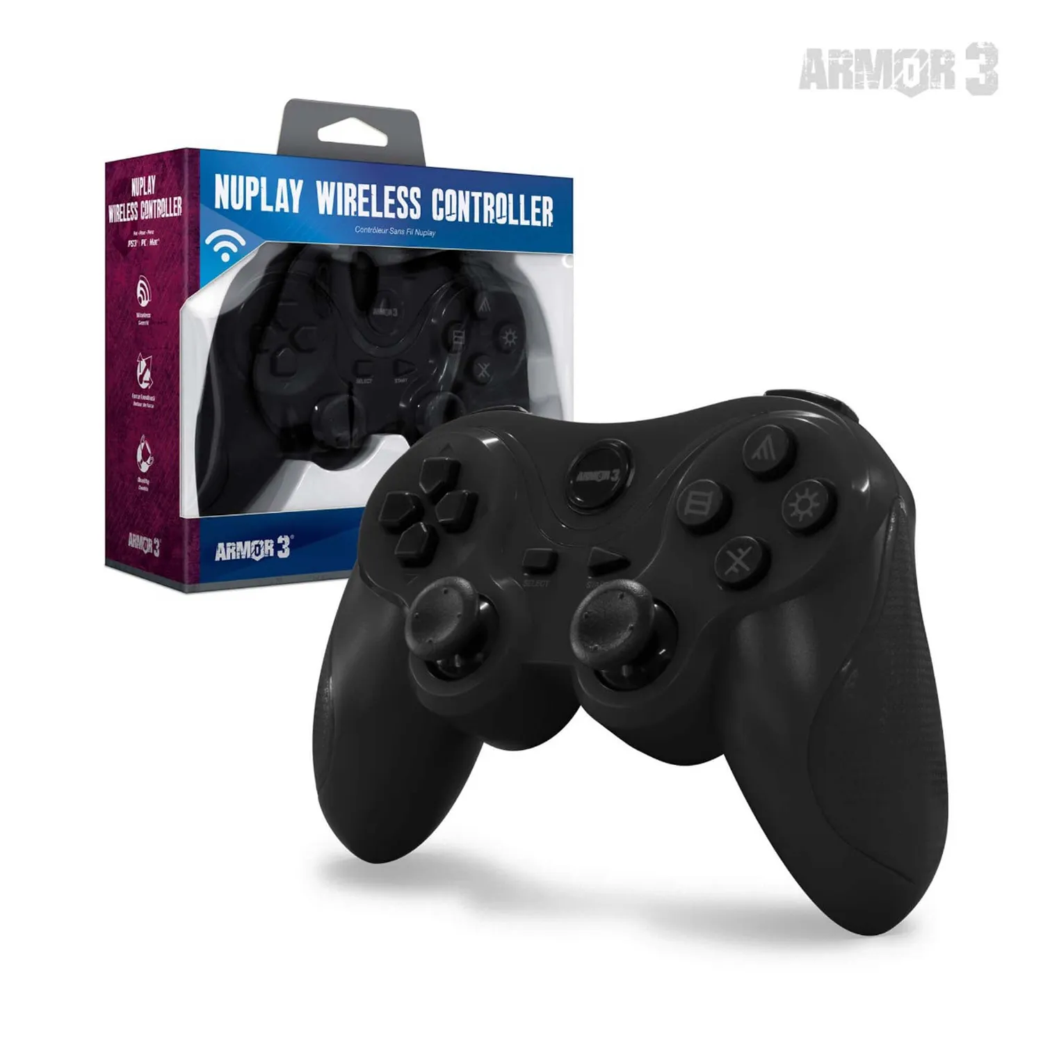 Hyperkin NuPlay PS3 draadloze controller zwart PS3 pc
