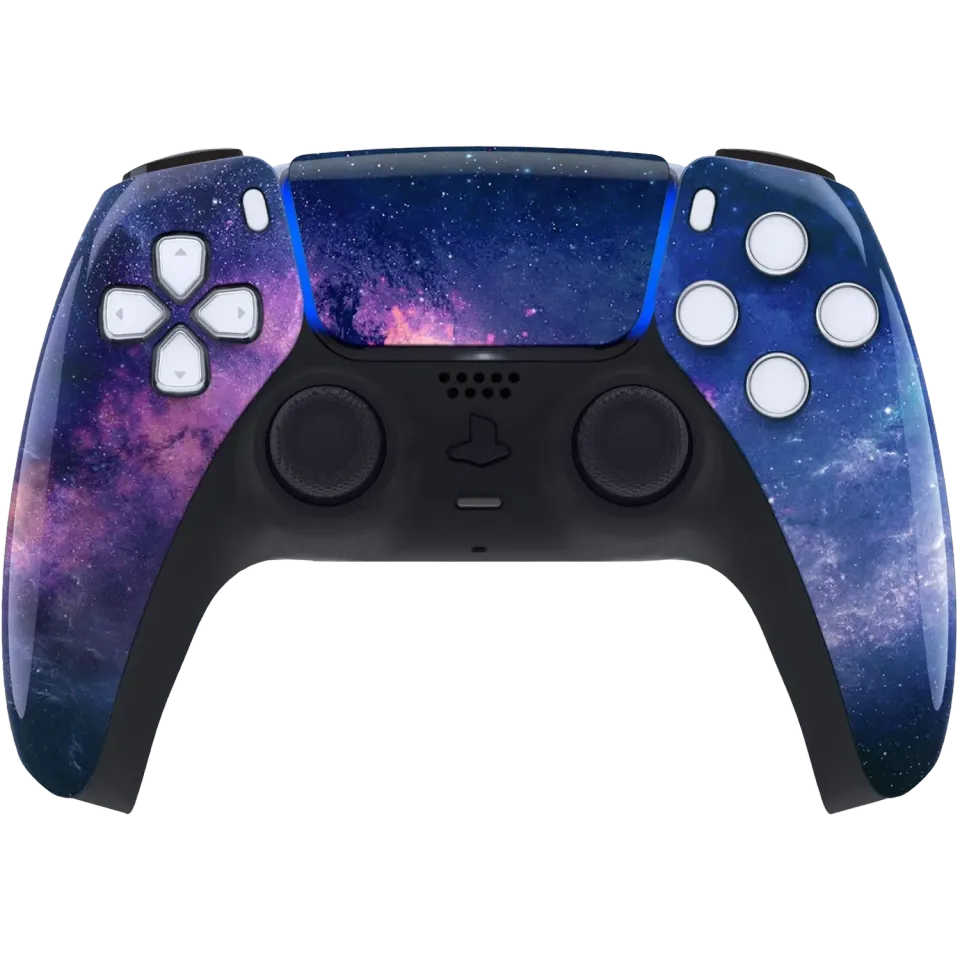 Clever Gaming Galaxy PS5 controller draadloos sterrenprint