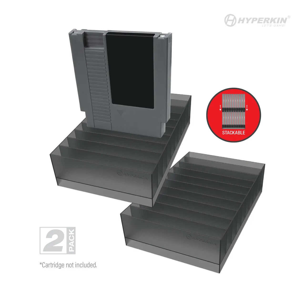 Hyperkin NES cartridge standaard 10-vaks 2-pack opberger