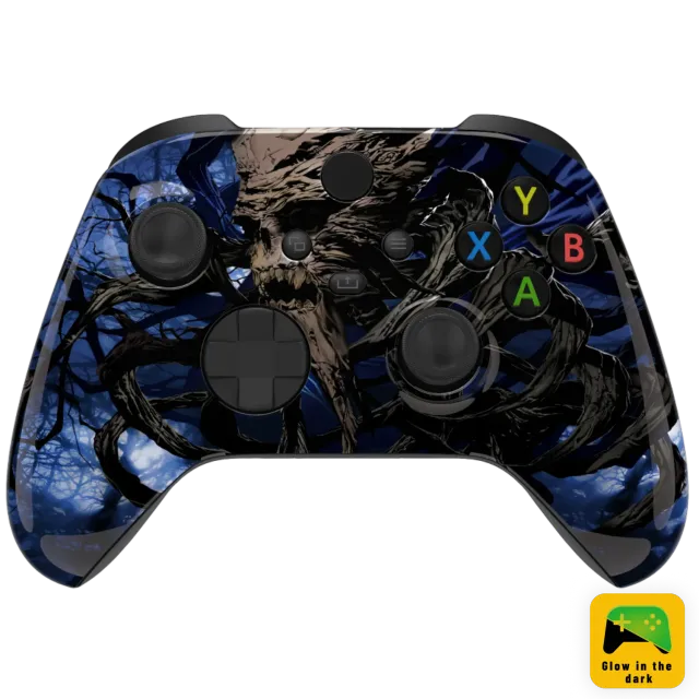 Clever Gaming Haunted Forest Xbox controller glow in the dark