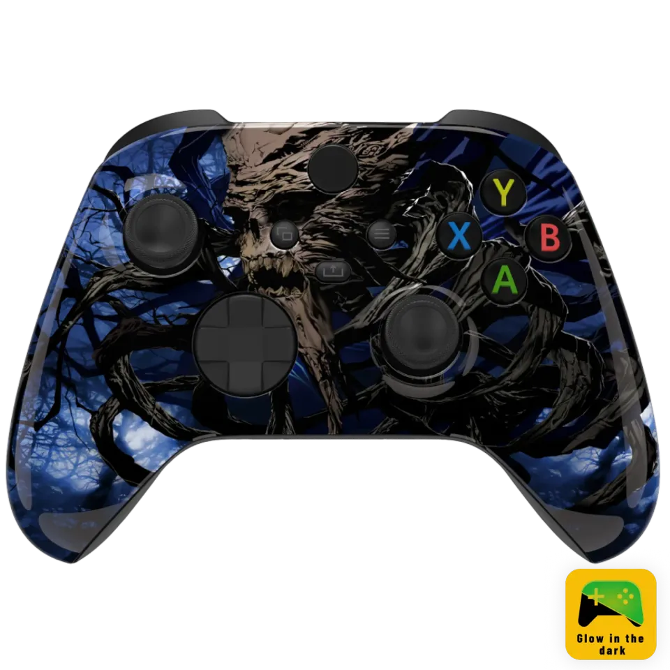 Clever Gaming Haunted Forest Xbox controller glow in the dark