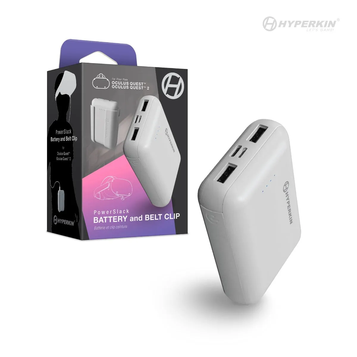 Hyperkin PowerSlack batterij met riemclip Quest Quest 2 6-8 uur
