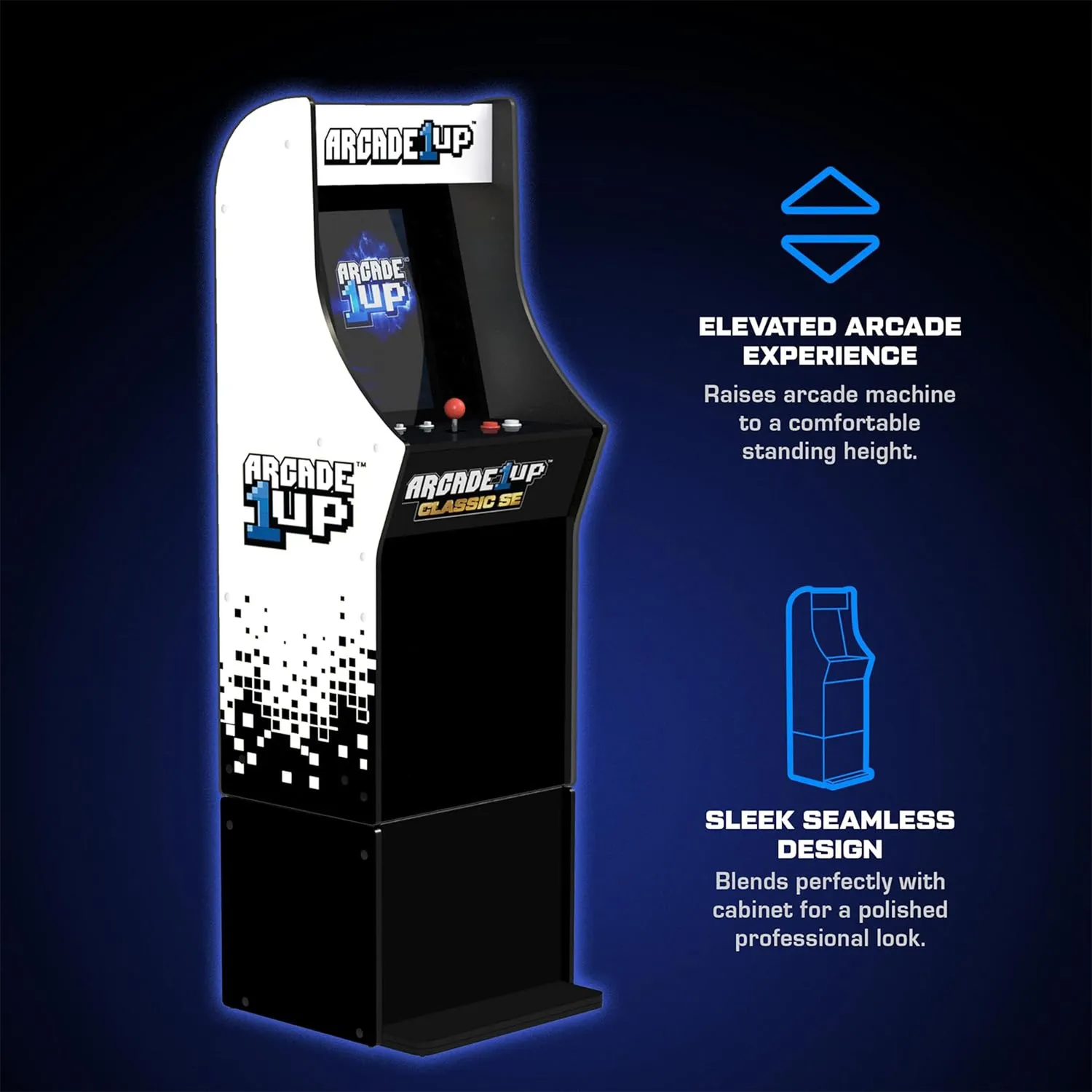 Arcade1Up Classic SE riser 14,25 inch zwart