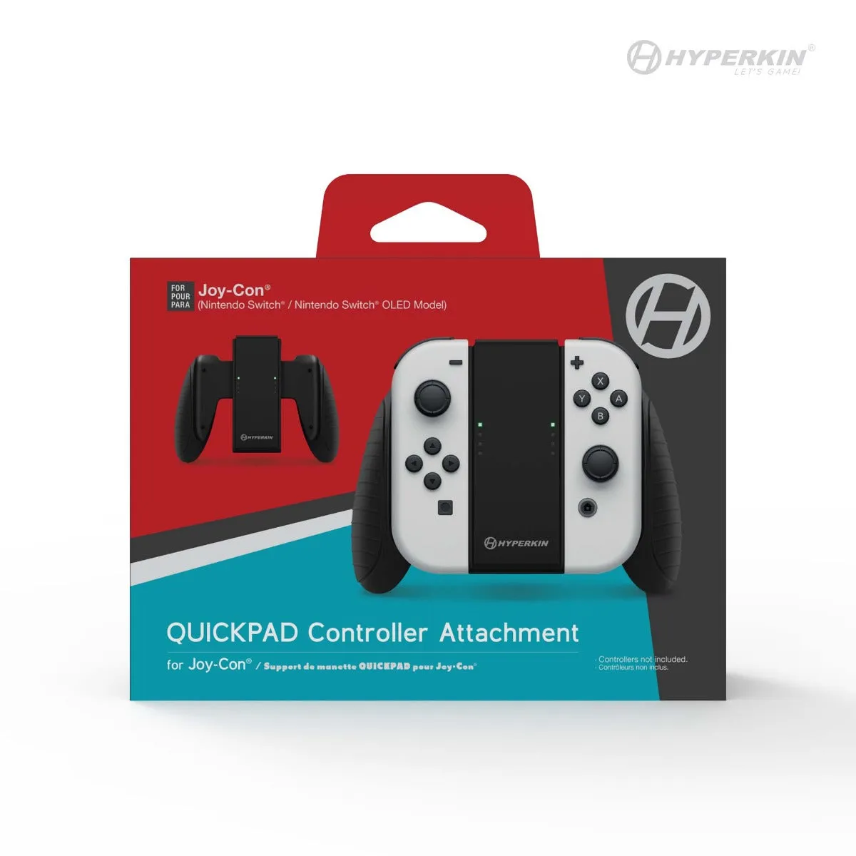 Hyperkin QuickPad grip zwart Joy-Con controller attachment