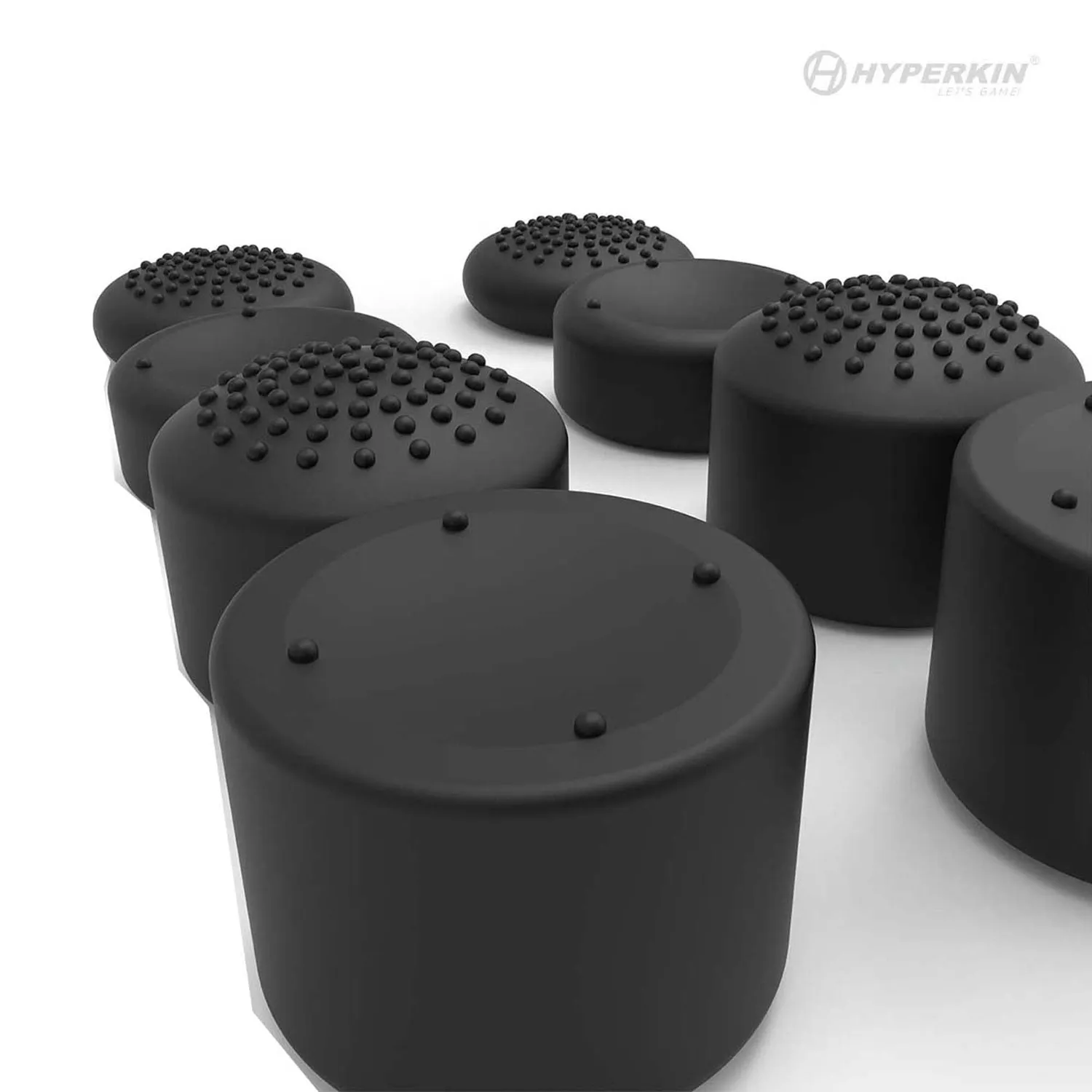 Hyperkin Pro Series thumb grips silicone zwart 8-pack