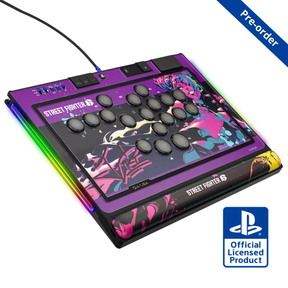 Qanba Sapphire Street Fighter Juri leverless controller Juri editie