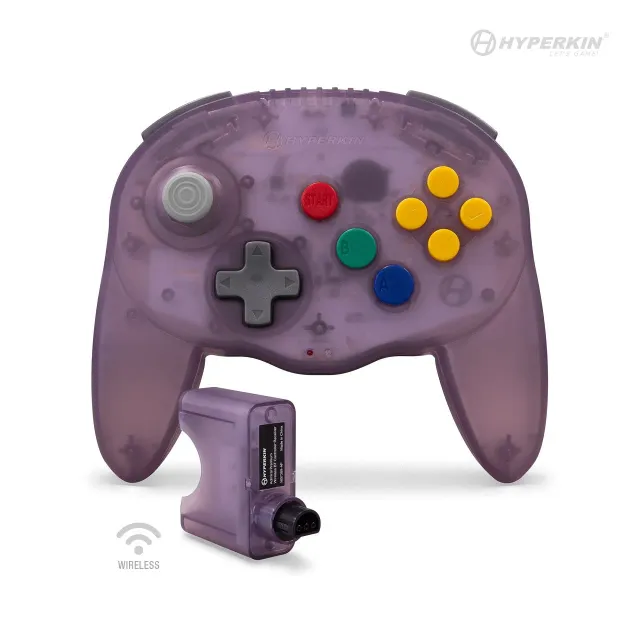 Hyperkin Admiral Premium BT N64 controller paars