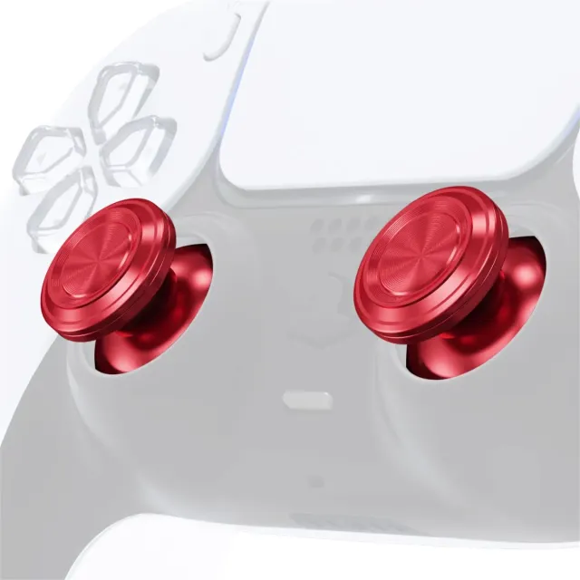 Clever thumbsticks metaal rood 2 stuks grip