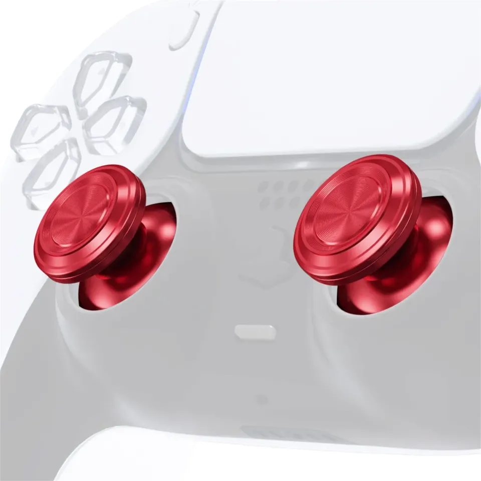Clever thumbsticks metaal rood 2 stuks grip