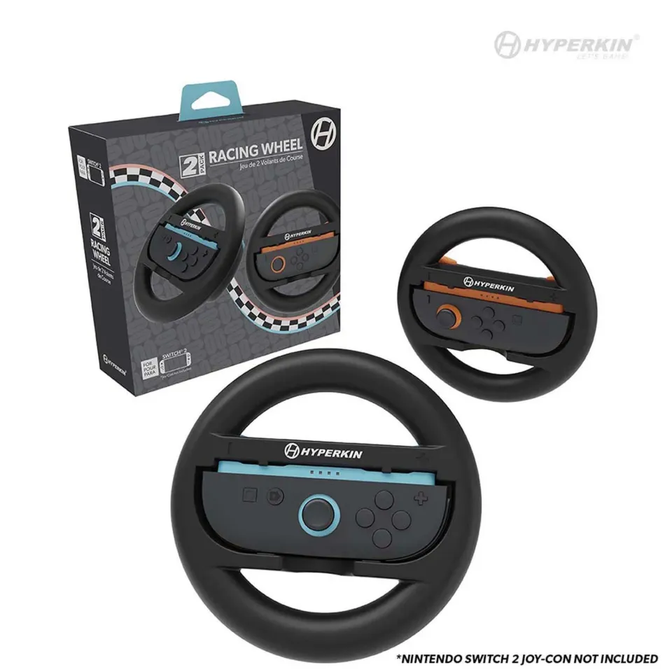Hyperkin Racing Wheel Joy-Con stuur Switch 2 zwart 2 stuks