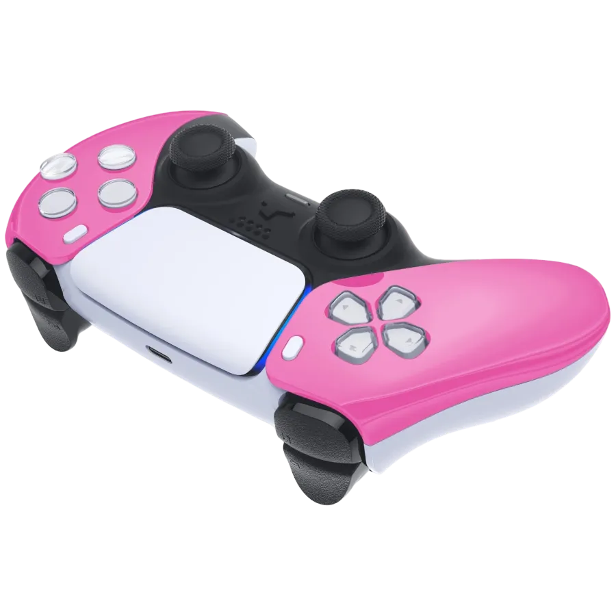 Clever Chrome Pink PS5-controller roze chroom draadloos