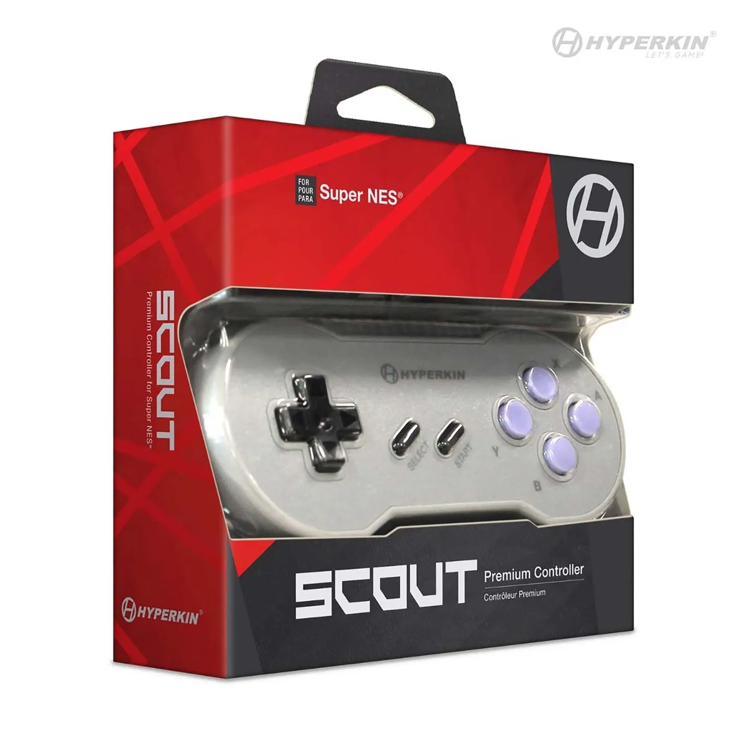 Hyperkin Scout bedrade USB controller grijs retro