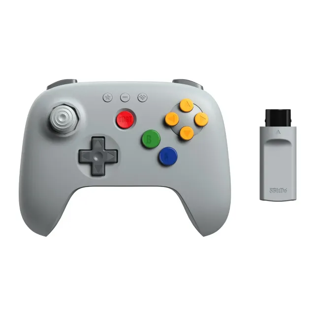 8BitDo 64 2.4G controller Classic Grey draadloos