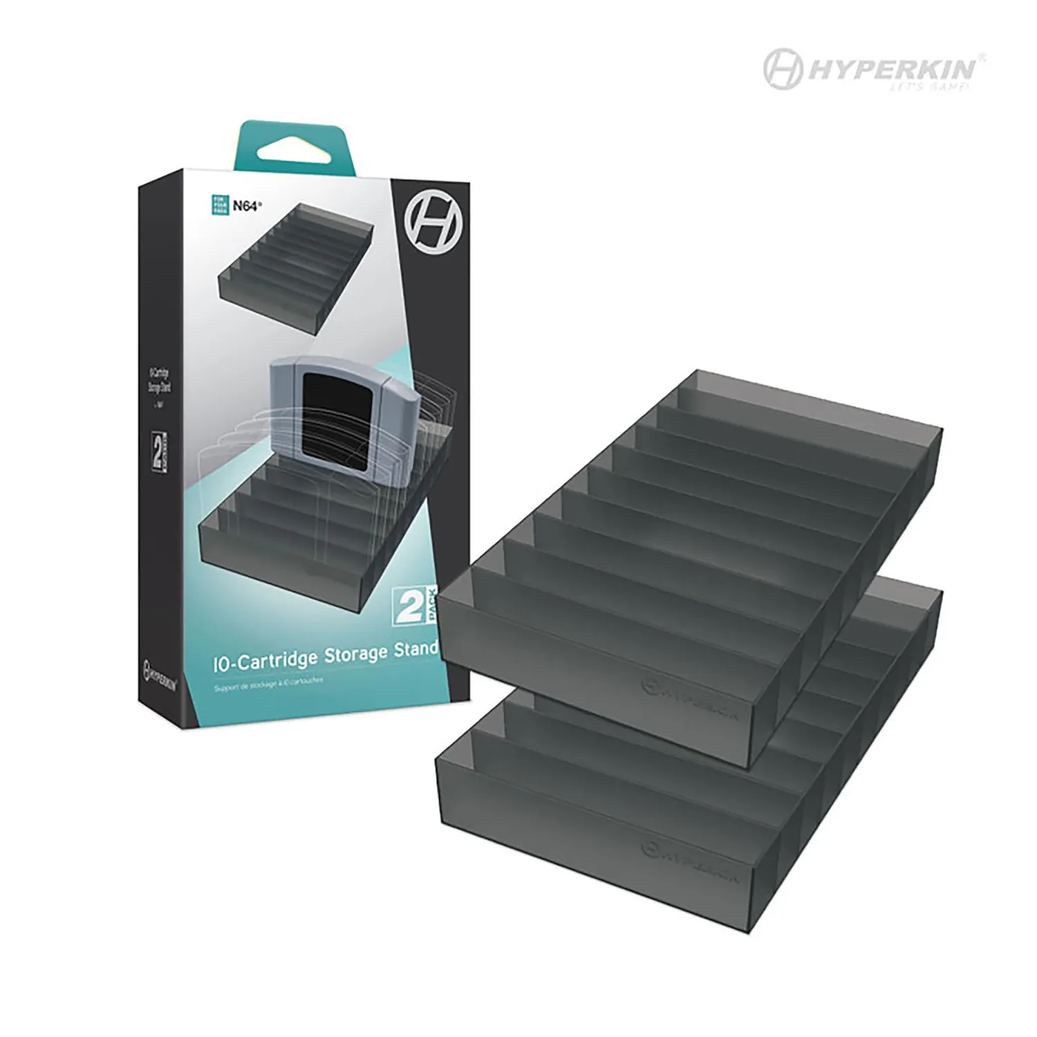 Hyperkin N64 cartridge stand 10 stuks 2-pack