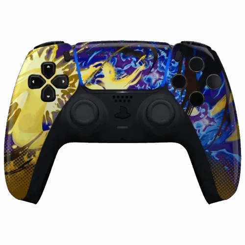 Clever Gaming Electric Splash front shell controller blauw