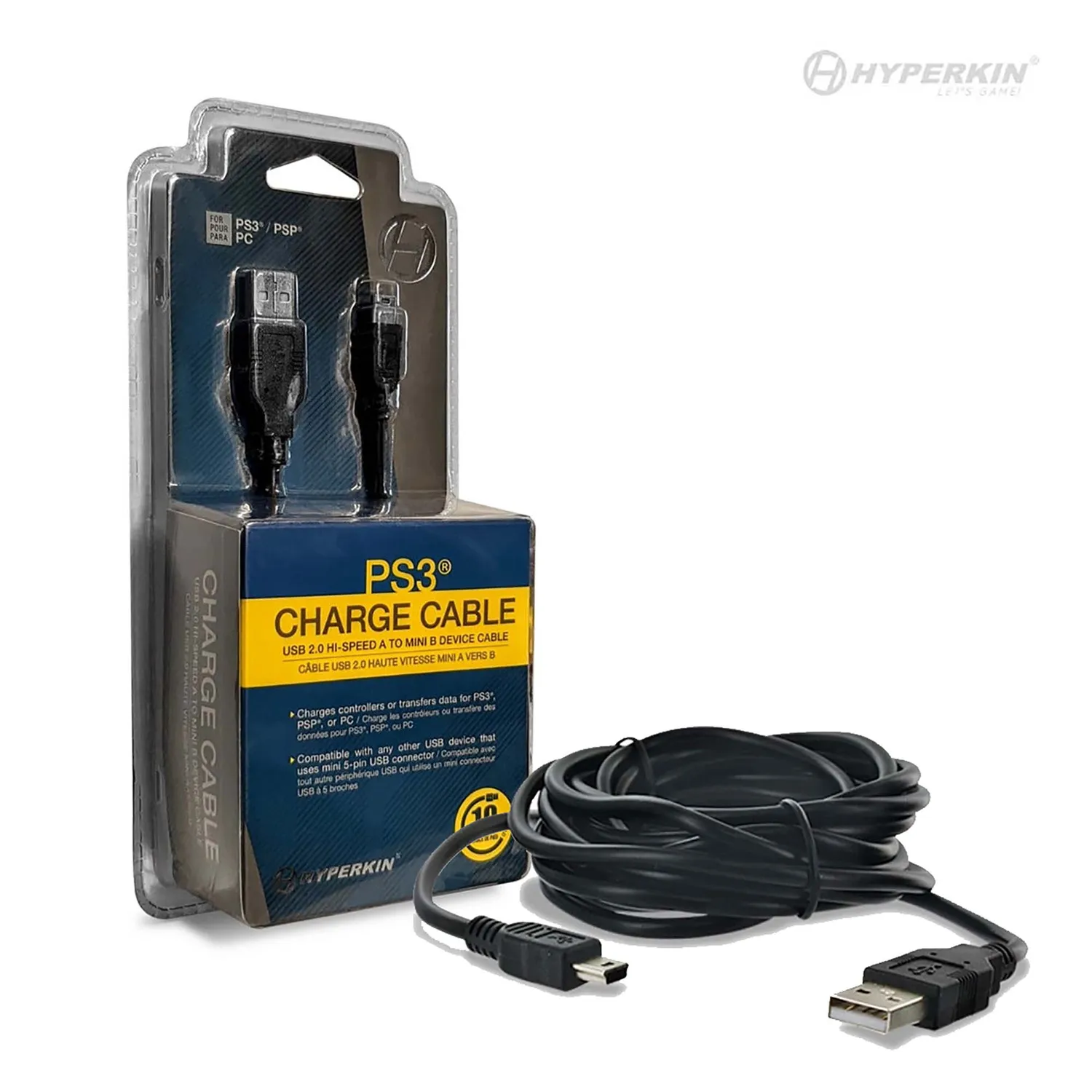 Hyperkin Mini USB laadkabel PS3 PSP datakabel