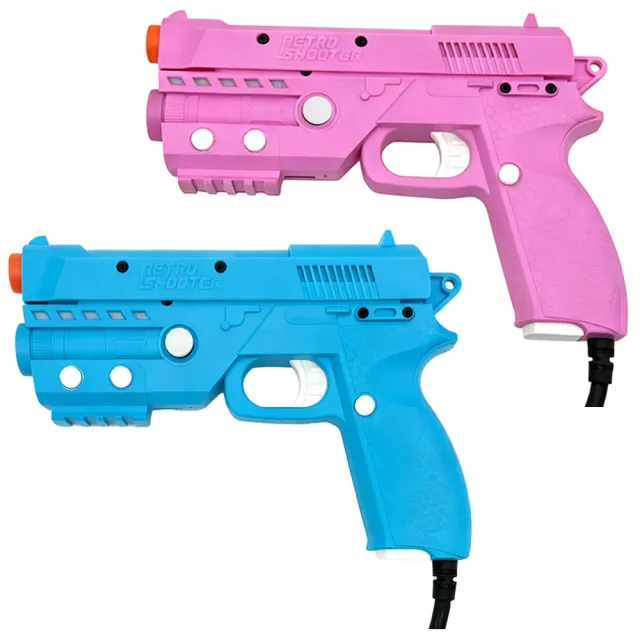 Retro Shooter RS3 Reaper 2 lightgun roze-blauw 2-pack