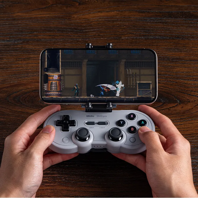 8BitDo SN30 Pro controller telefoonhouder clip