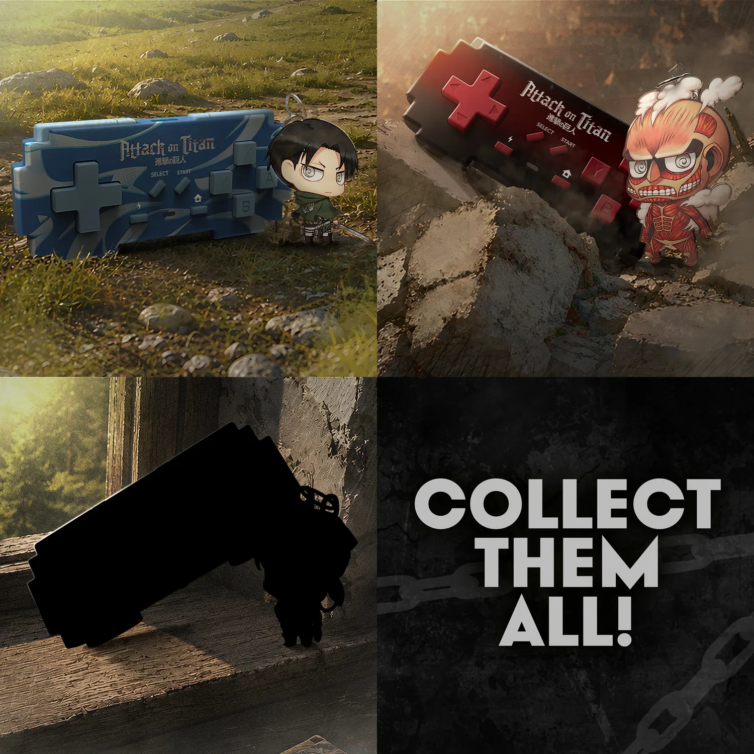 Pixelbyte Blindbox Attack on Titan controller 6-pack verrassing