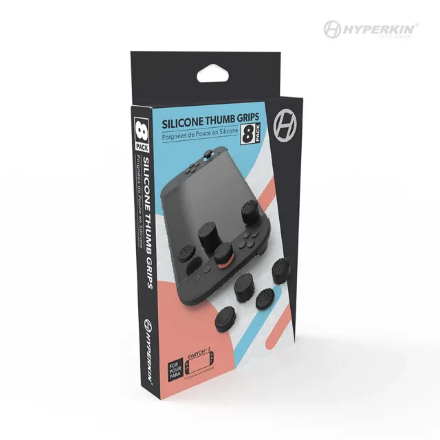 Hyperkin Pro Series thumb grips silicone zwart 8-pack