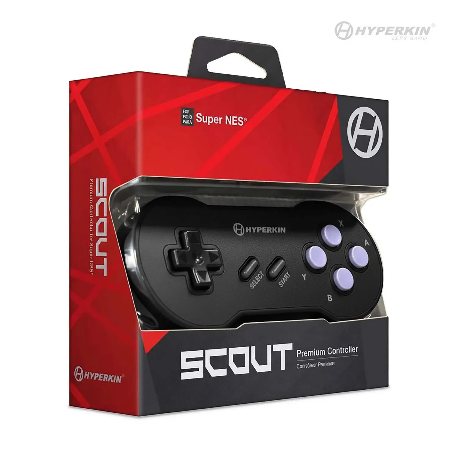 Hyperkin Scout SNES controller USB space black