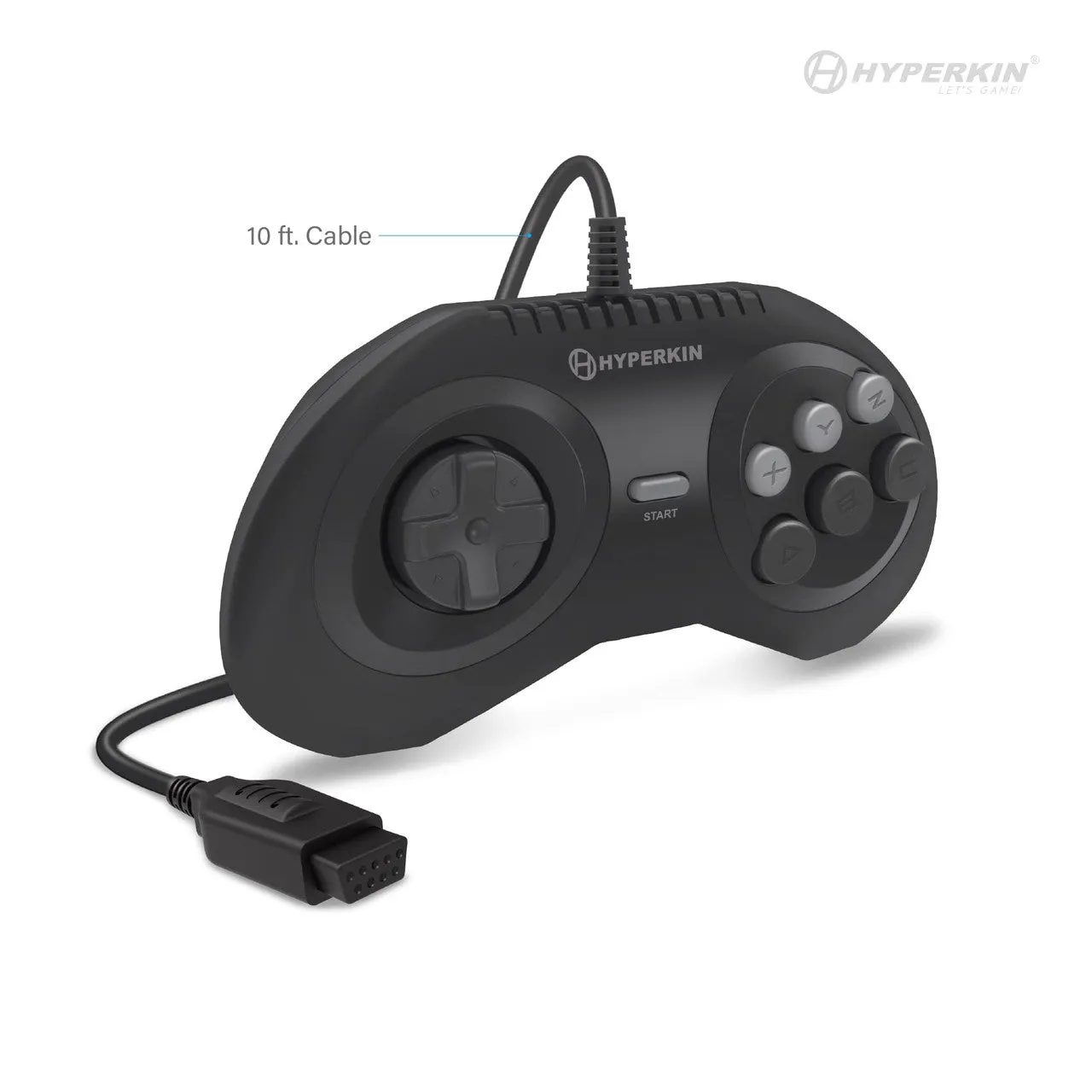 Hyperkin Squire controller Genesis bedraad 3m 6-knops