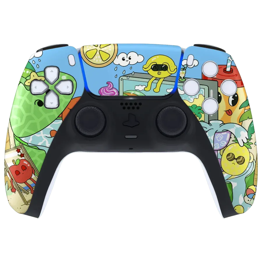 Clever Gaming Fruity Summer PS5 controller met print