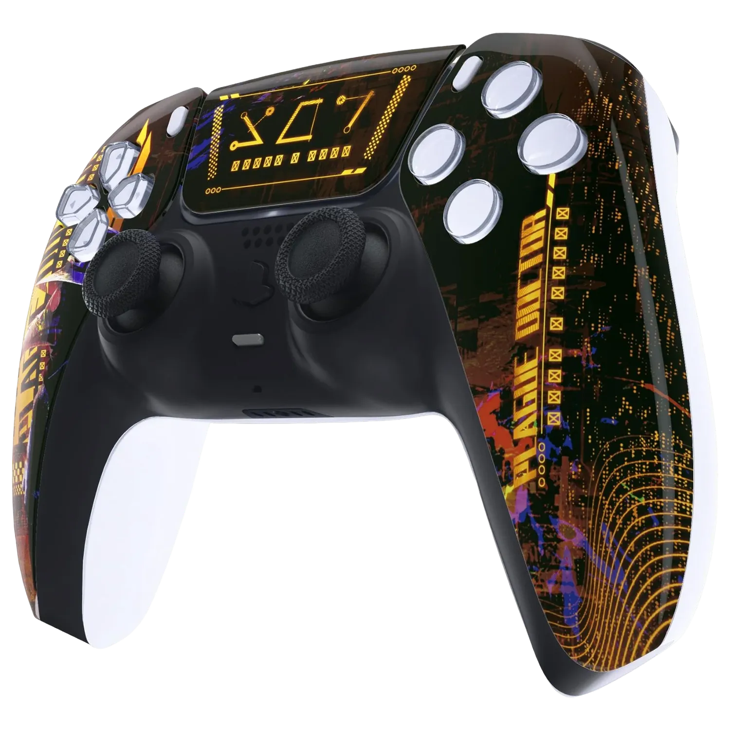 Clever Gaming Neon Circuit PS5 controller neon zwart