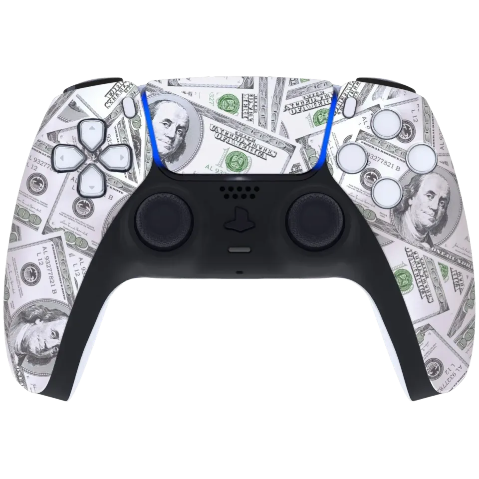 Clever Gaming Dollars front shell groene controllerbehuizing
