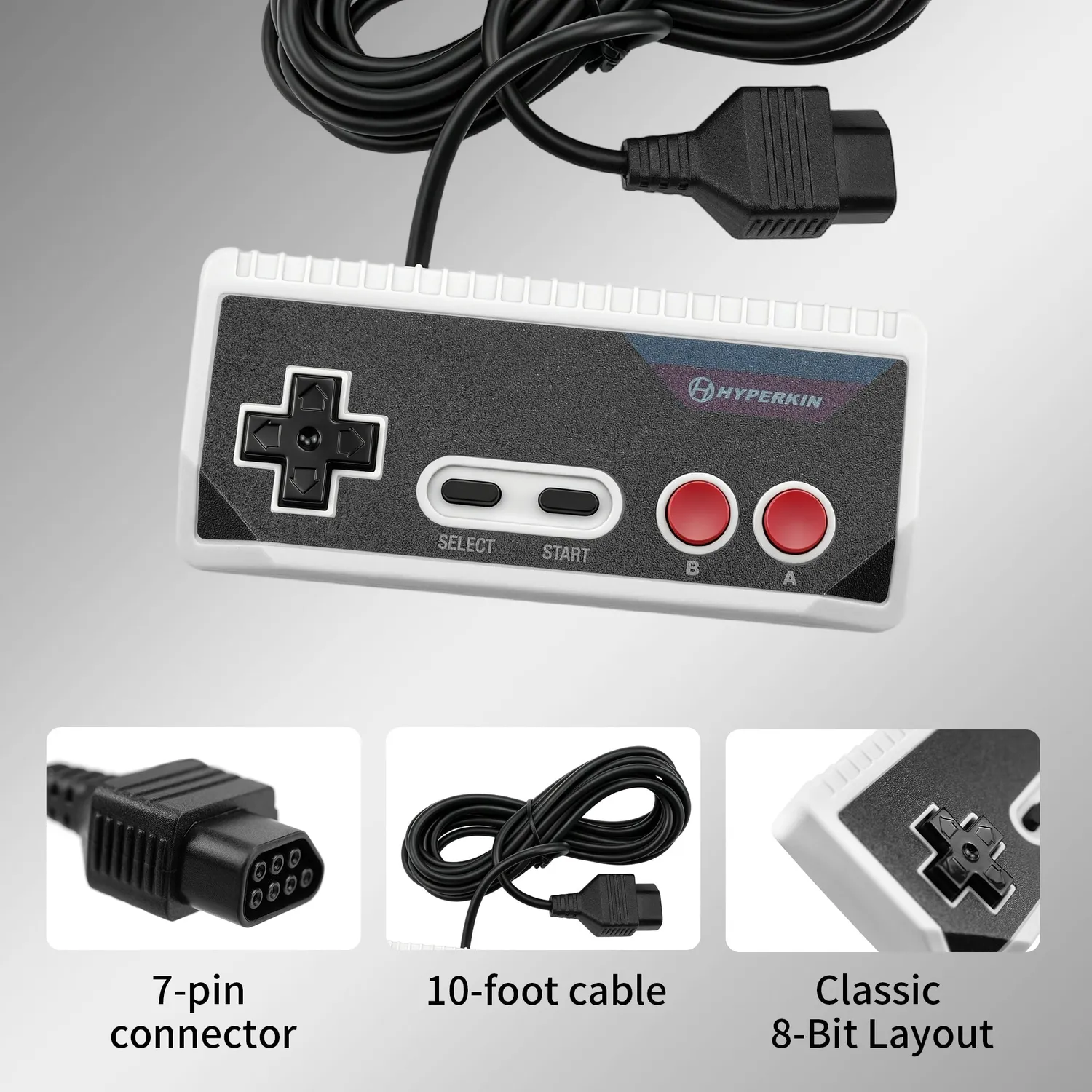 Hyperkin Cadet Premium controller NES 3m kabel