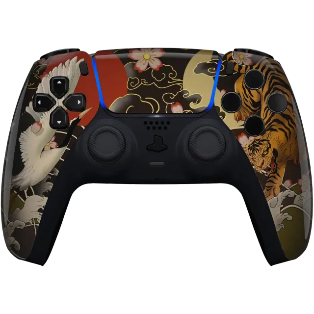 Clever Gaming Tiger and Crane PS5 controller met print