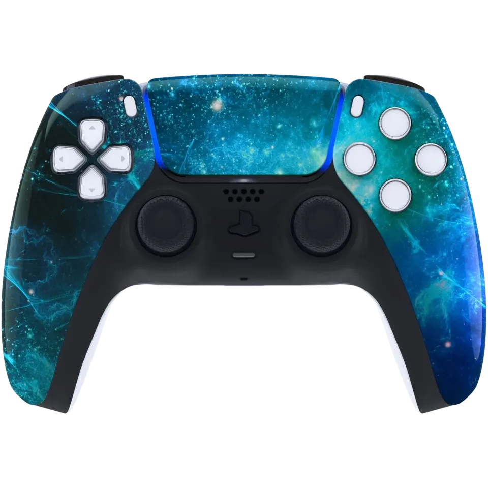 Clever Gaming Vortex PS5 controller draaikolk print