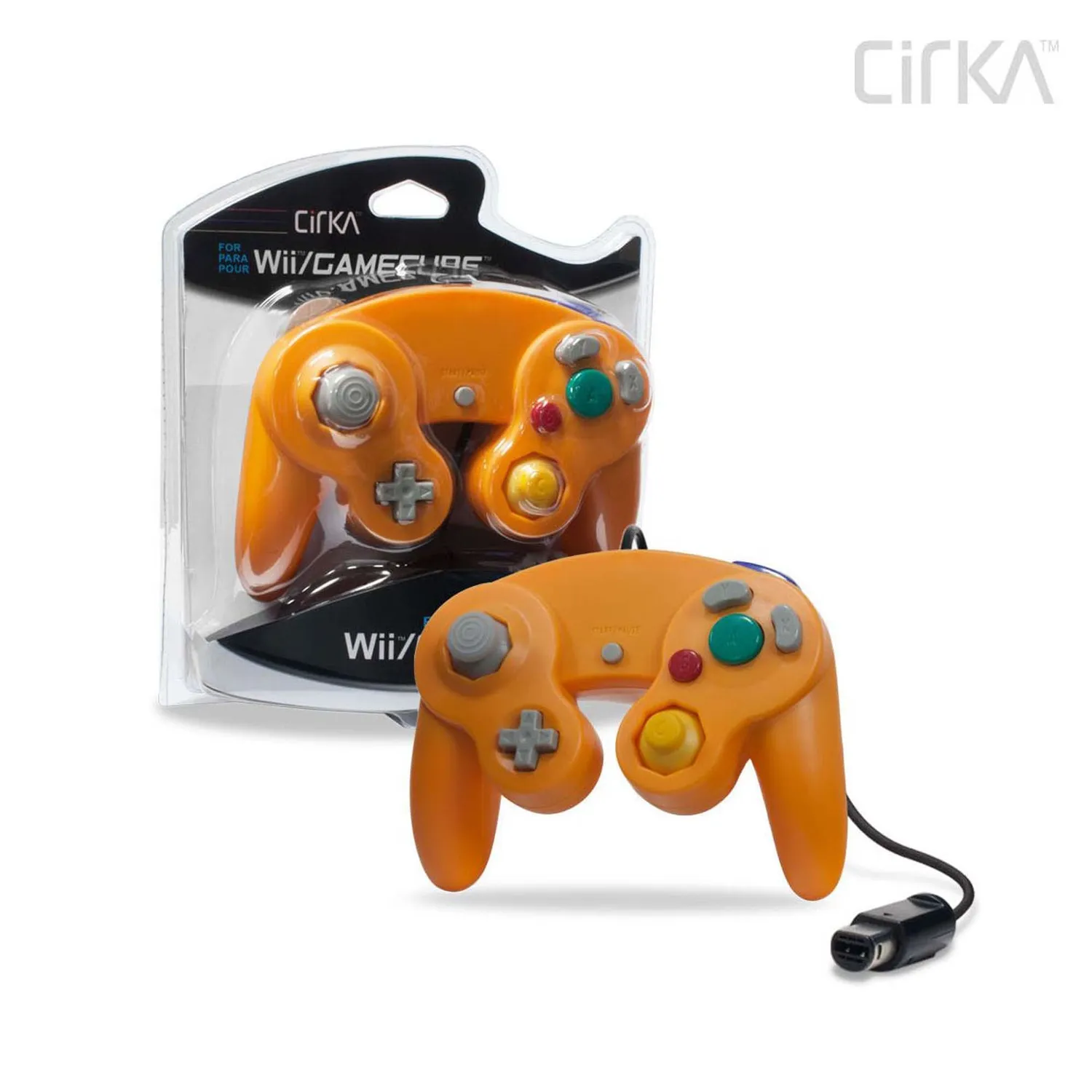 Hyperkin CirKa bedrade controller oranje GameCube Wii