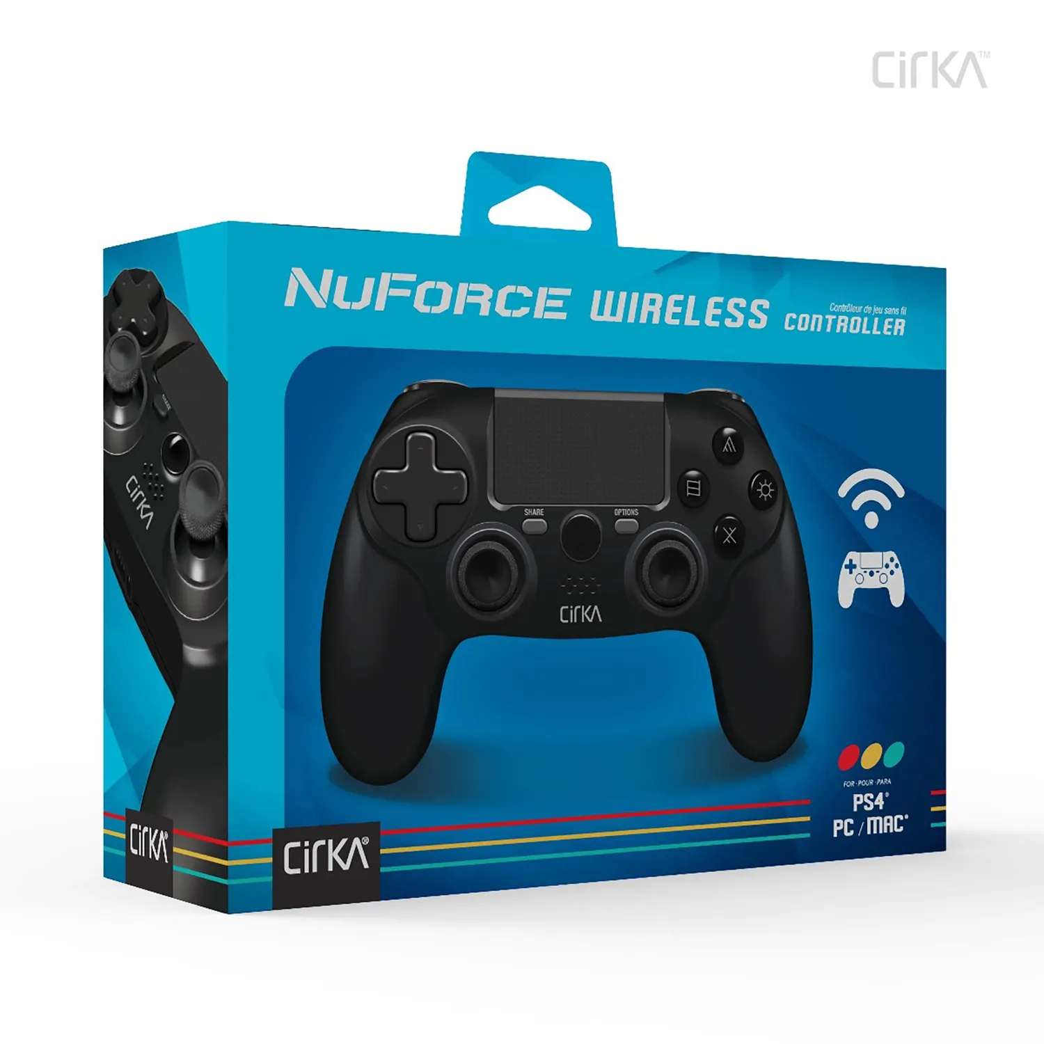 Hyperkin NuForce draadloze controller zwart PS4 PC Mac