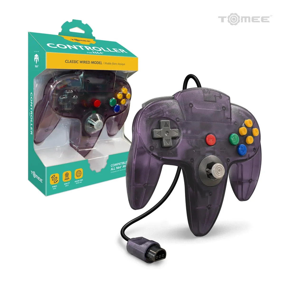 Hyperkin N64 Controller bedraad paars Amethyst Purple