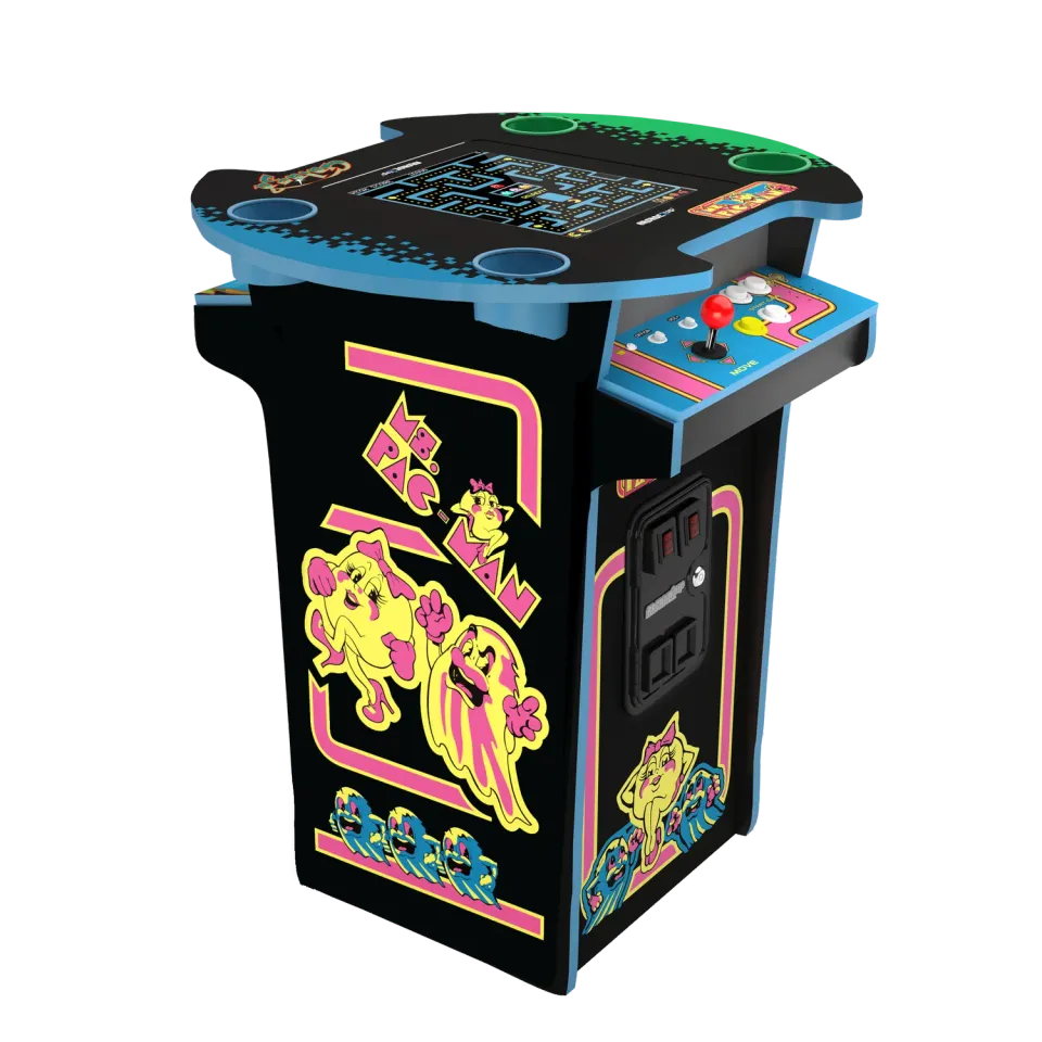 Arcade1Up Ms. PAC-MAN Pub Table arcadekast 10 games