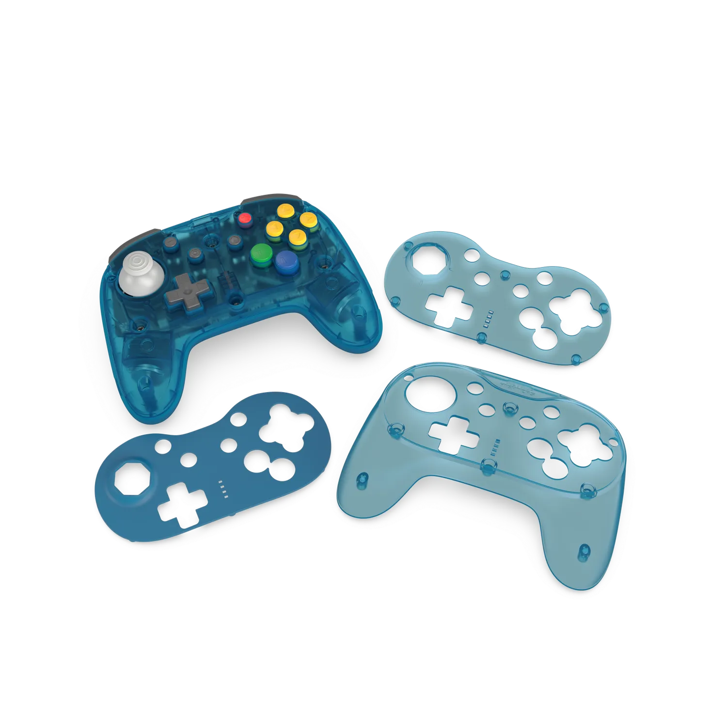 Hyperkin Brawler64 Pro Wireless Controller ice blue N64 hall-effect