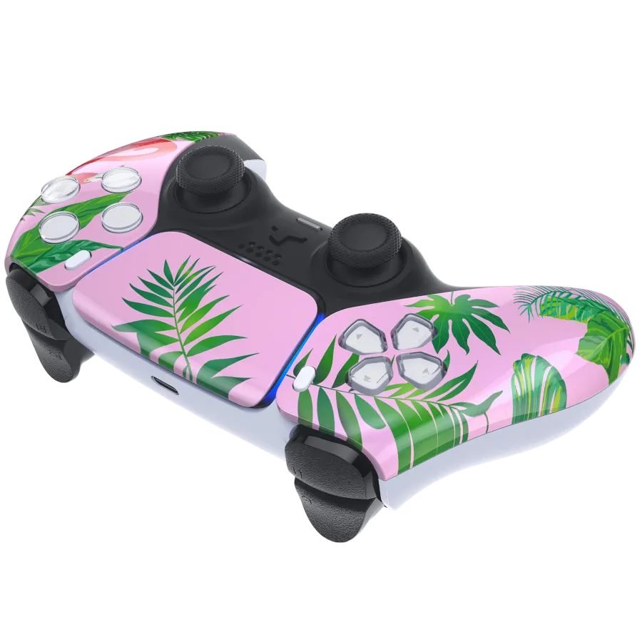 Clever Gaming Flamingo PS5 controller flamingo design