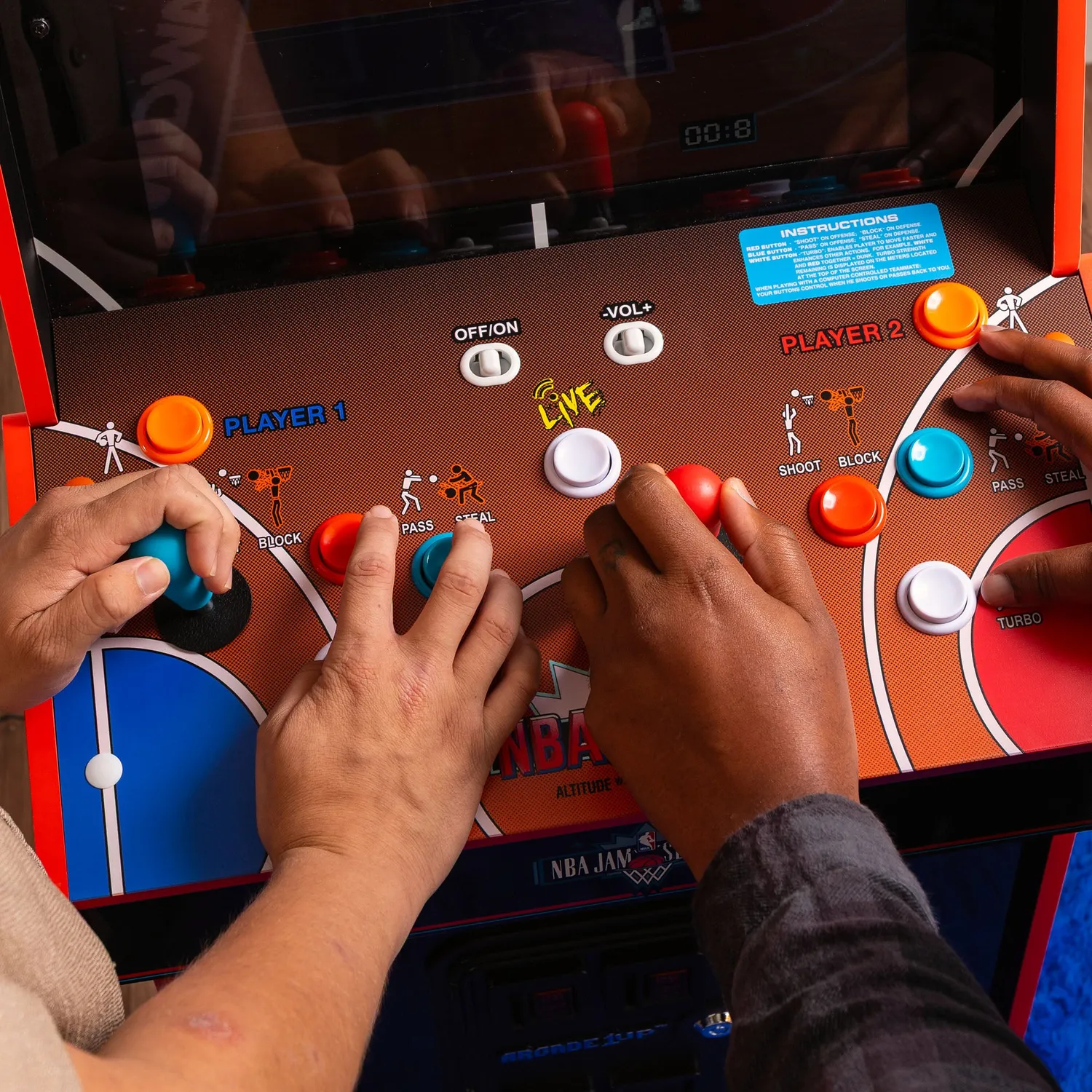 Arcade1Up NBA Jam Deluxe arcadekast 2 spelers wifi