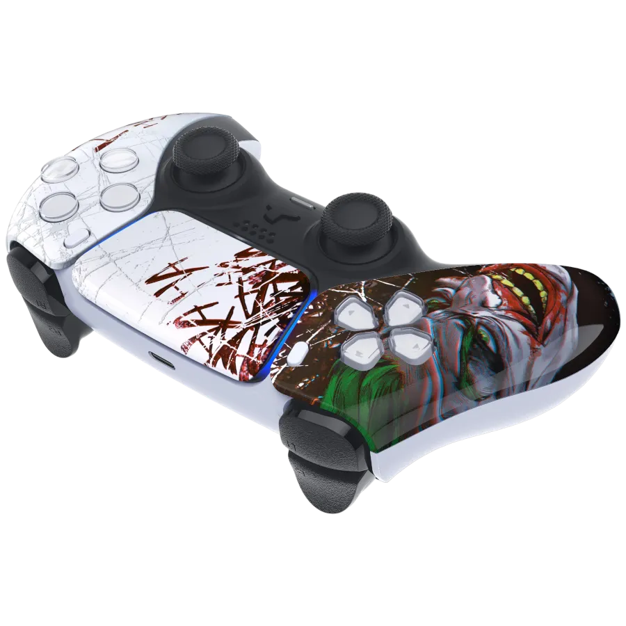 Clever Laughing Joker PS5-controller paars draadloos