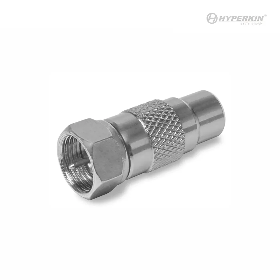 Hyperkin Coaxial F Plug Female Adapter coax adapter bulk