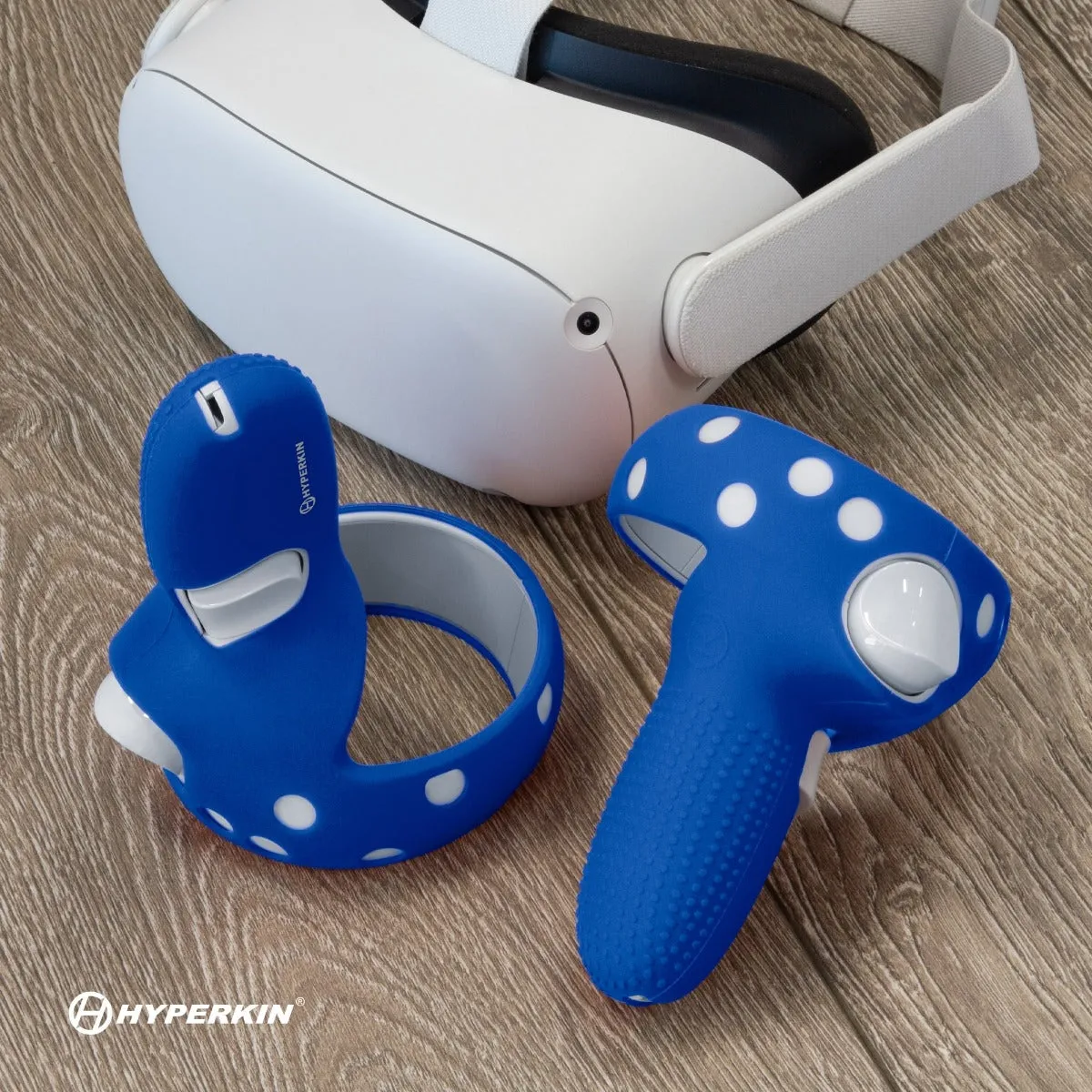 Hyperkin GelShell Quest 2 controller skins blauw