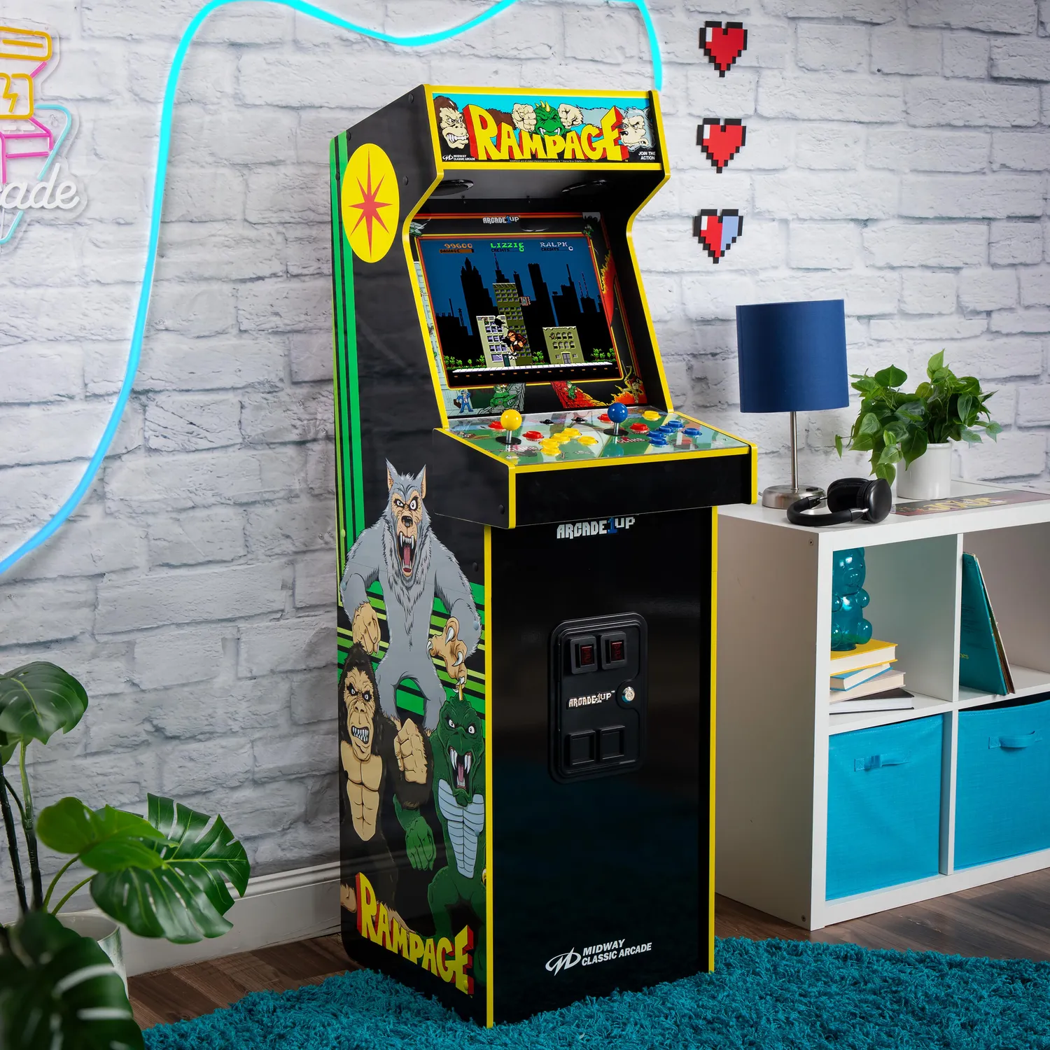 Arcade1Up Joust Rampage Deluxe arcadekast 14 games wifi