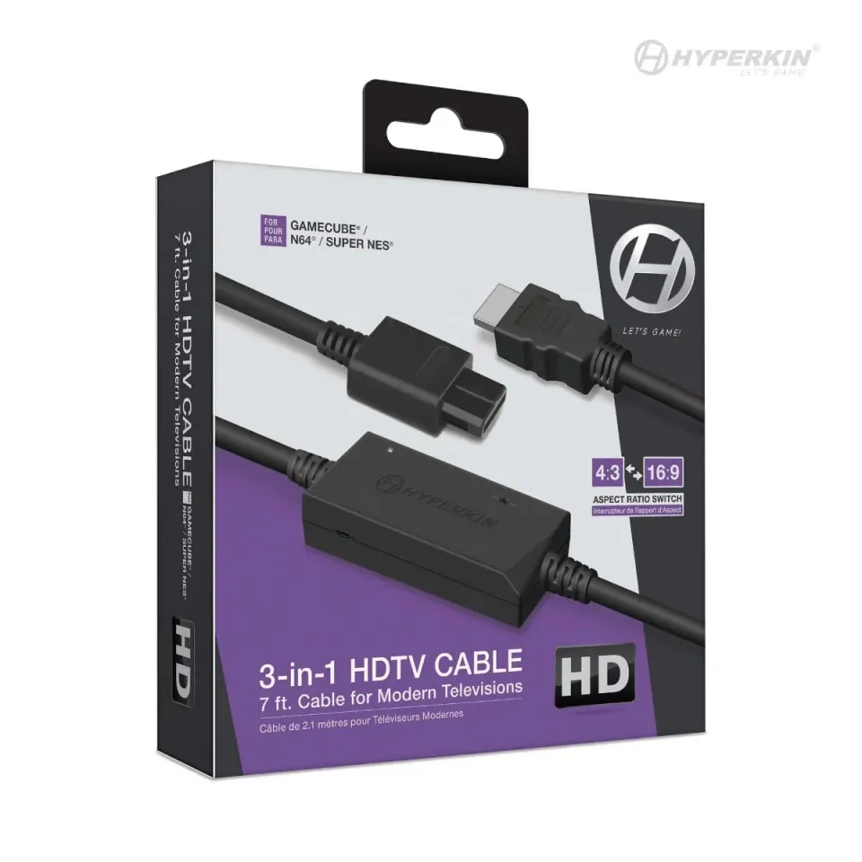 Hyperkin HDTV kabel GameCube N64 SNES 720p
