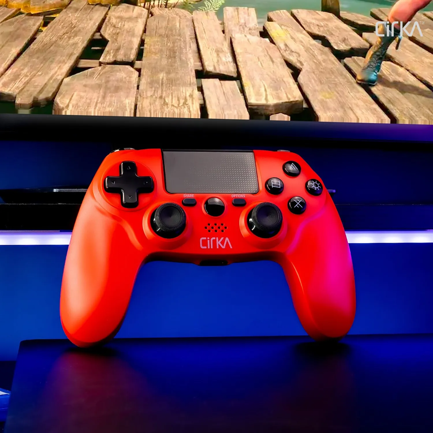 Hyperkin NuForce draadloze controller rood PS4 pc