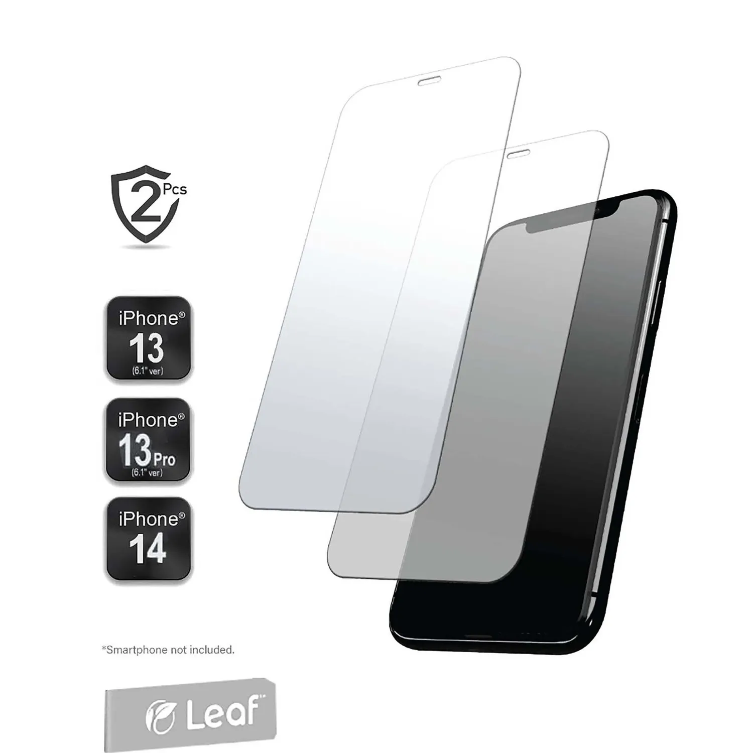 Hyperkin iPhone 13 / 14 glazen screenprotector 2-pack helder