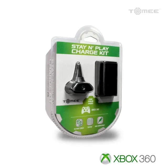 Hyperkin Stay N Play Xbox 360 Oplaadkit Zwart